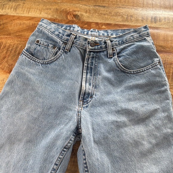 Vintage straight leg Kirkland signature soft faded blue jeans size 4/6 - Picture 3 of 15